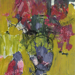 Moderne Kunst mit kraftvoller Farbvielfalt und emotionalem Ausdruck – abstraktes Kunstwerk von Josefine Frauenschuh.