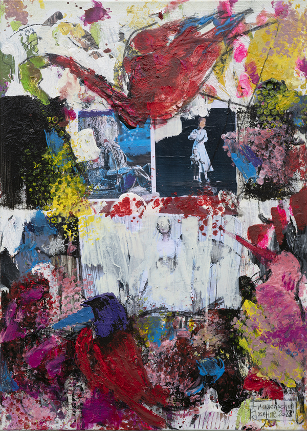 Abstraktes modernes Kunstwerk kaufen – energievolle Malerei für Räume mit Stil.