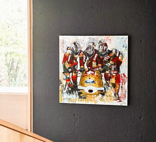 BSD Bob- und Schlittenverband für Deutschland setzt auf nachhaltige Auftragsmalerei von Josefine Frauenschuh, Moderne Kunst direkt im Atelier kaufen