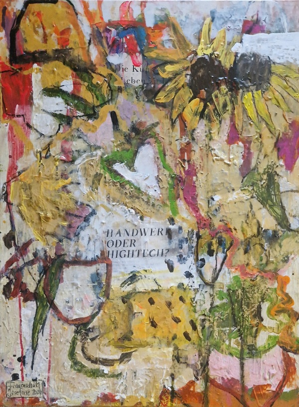 Abstraktes modernes Kunstwerk kaufen – farbintensives Bild für moderne Wohnräume.