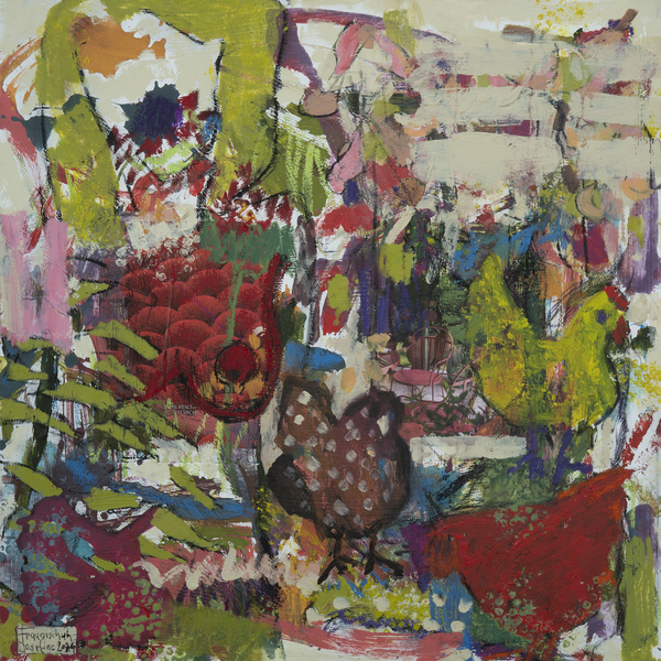 Abstraktes modernes Kunstwerk kaufen – organische Formen in künstlerischer Malerei für Räume mit Stil.